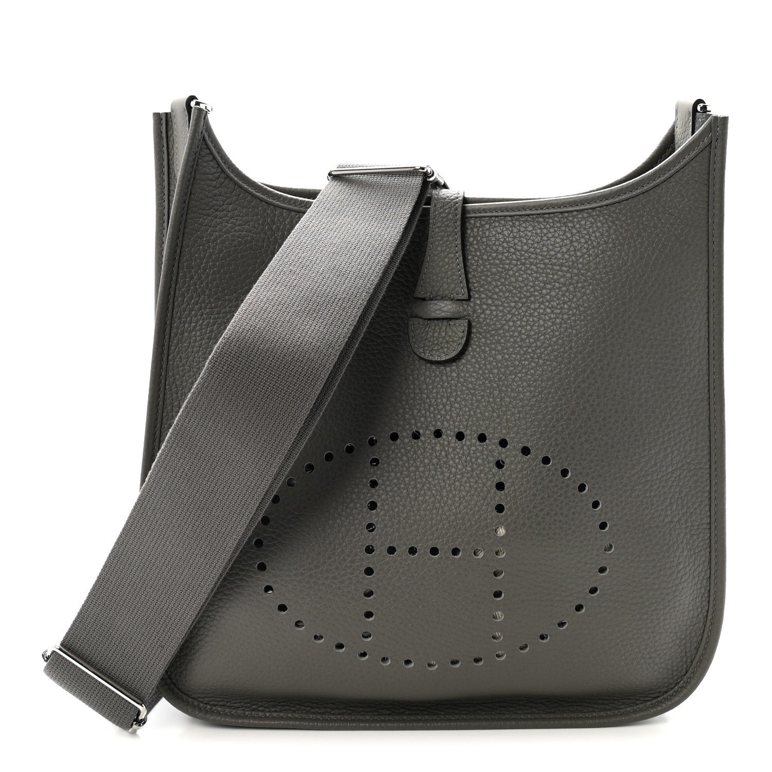 Hermes Taurillon Clemence Evelyne III PM Gris Meyer