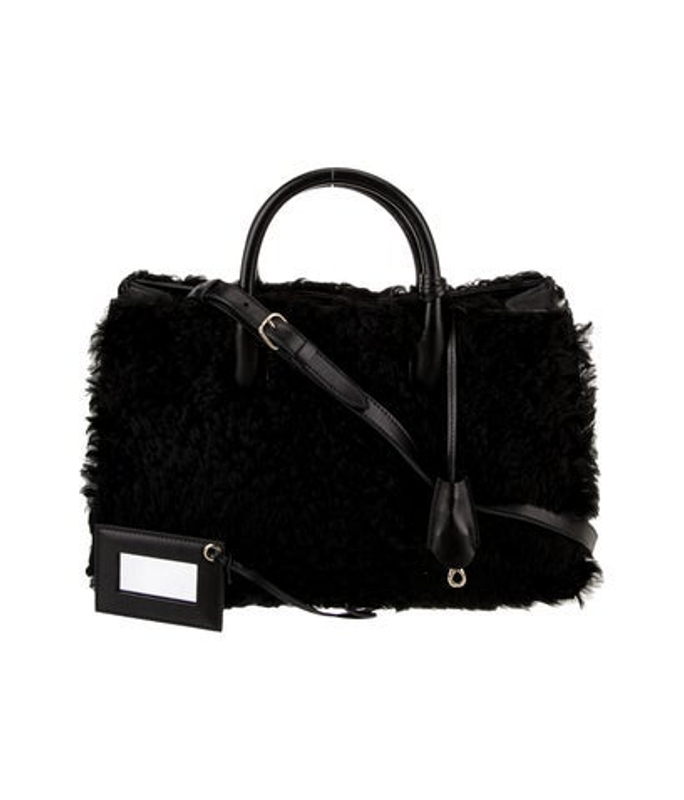 Balenciaga Shearling Shoulder Bag