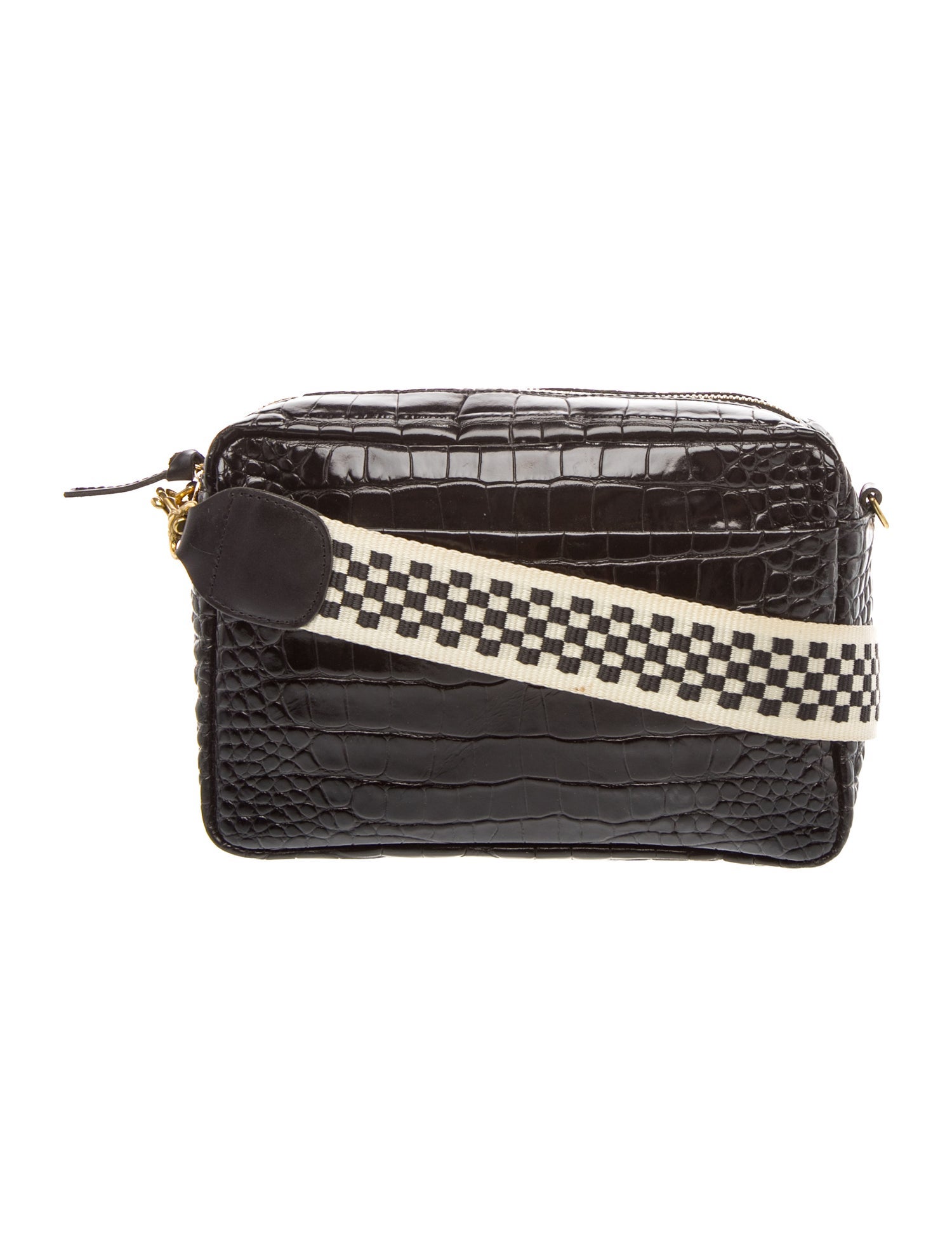 Embossed Leather Crossbody Bag