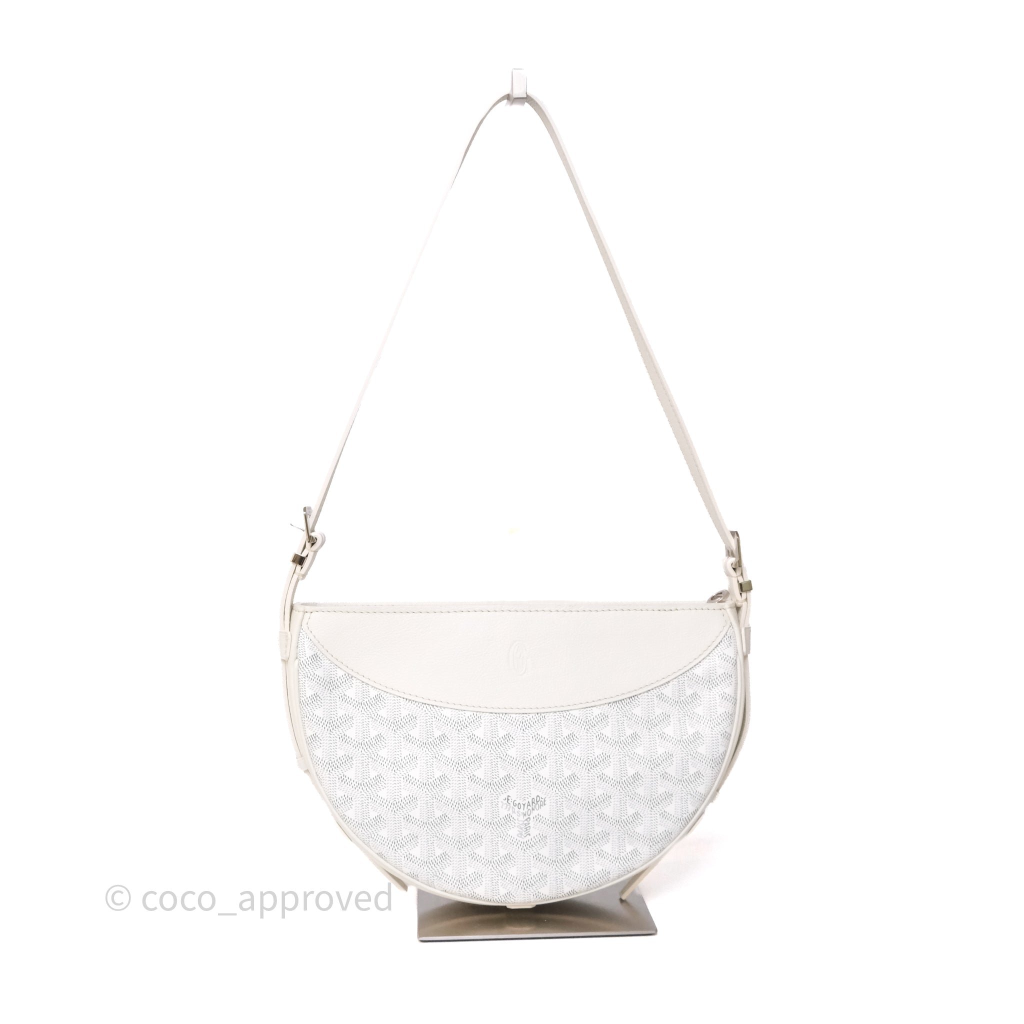 Goyard Hirondelle Bag White Goyardine Canvas