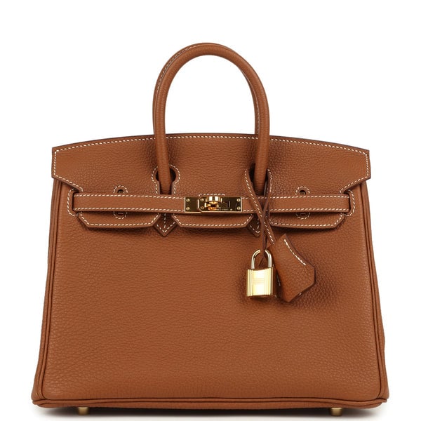 Hermes Pre-owned Hermes Birkin 25 Gold Togo Gold Hardware