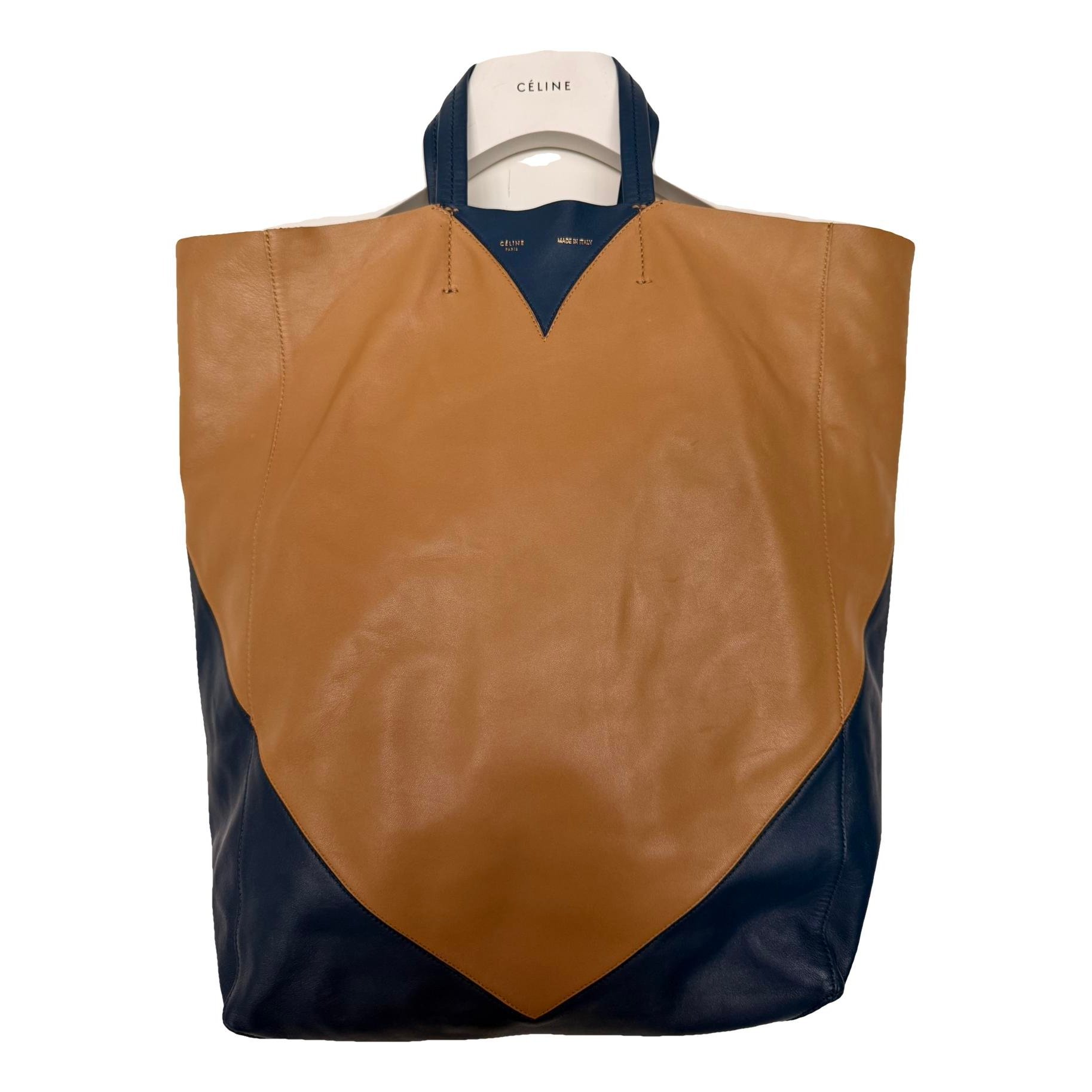 Cabas leather tote