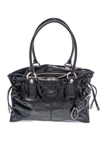 Patent Leather Top Handle Bag