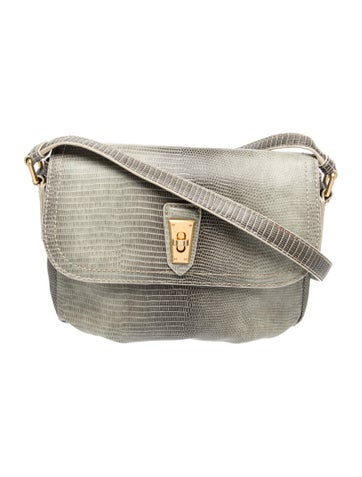 Embossed Leather Crossbody Bag