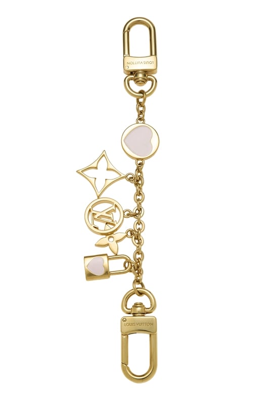 Gold Monogram Bag Charm
