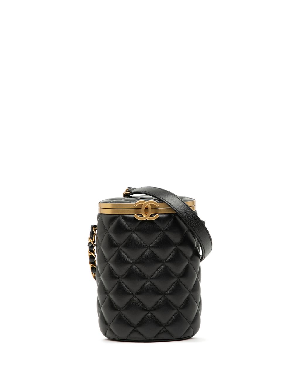 2021-2025 Small Quilted Lambskin Crown Box Bag crossbody bag