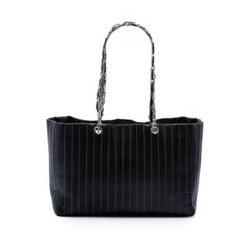 Large Lambskin Vertical Quilted Mademoiselle Tote