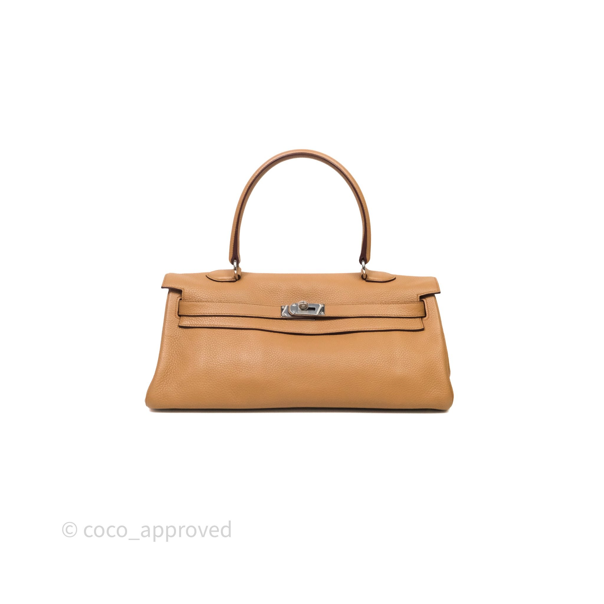 Hermès Kelly Shoulder Chai 42 Togo Palladium Hardware