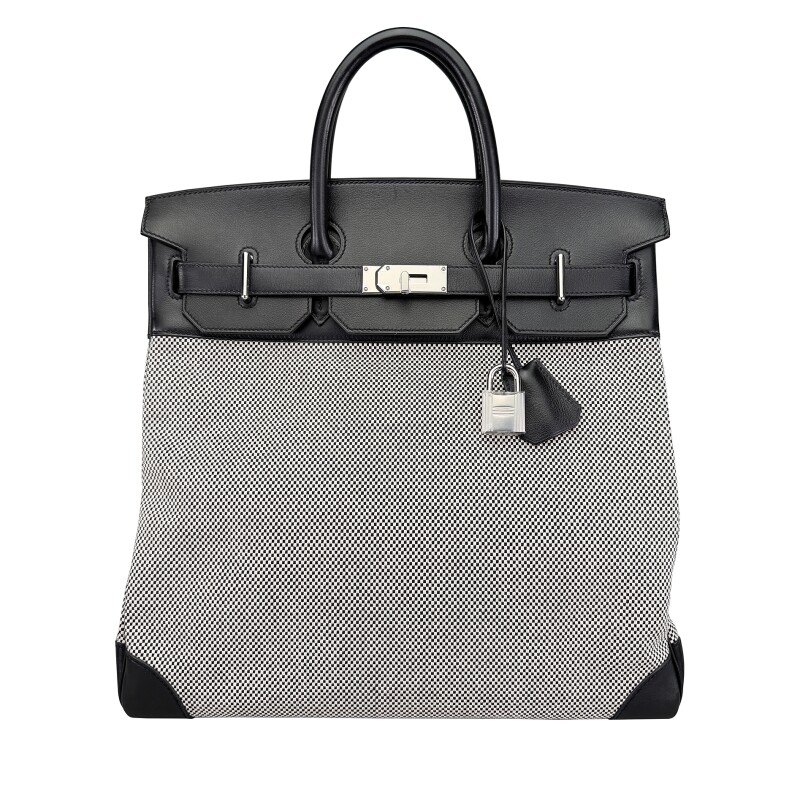 Black Evercolor and Toile HAC Haut à Courroies 40 Palladium Hardware, 2022