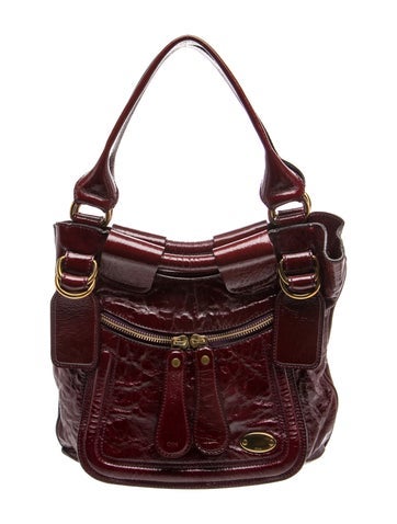 Chloe Patent Leather Shoulder Bag
