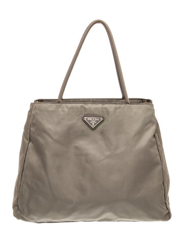 Tessuto Nylon Tessuto City Tote Fumo