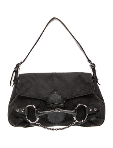 GG Canvas Horsebit Chain