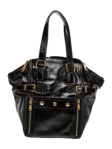 Patent Leather Top Handle Bag