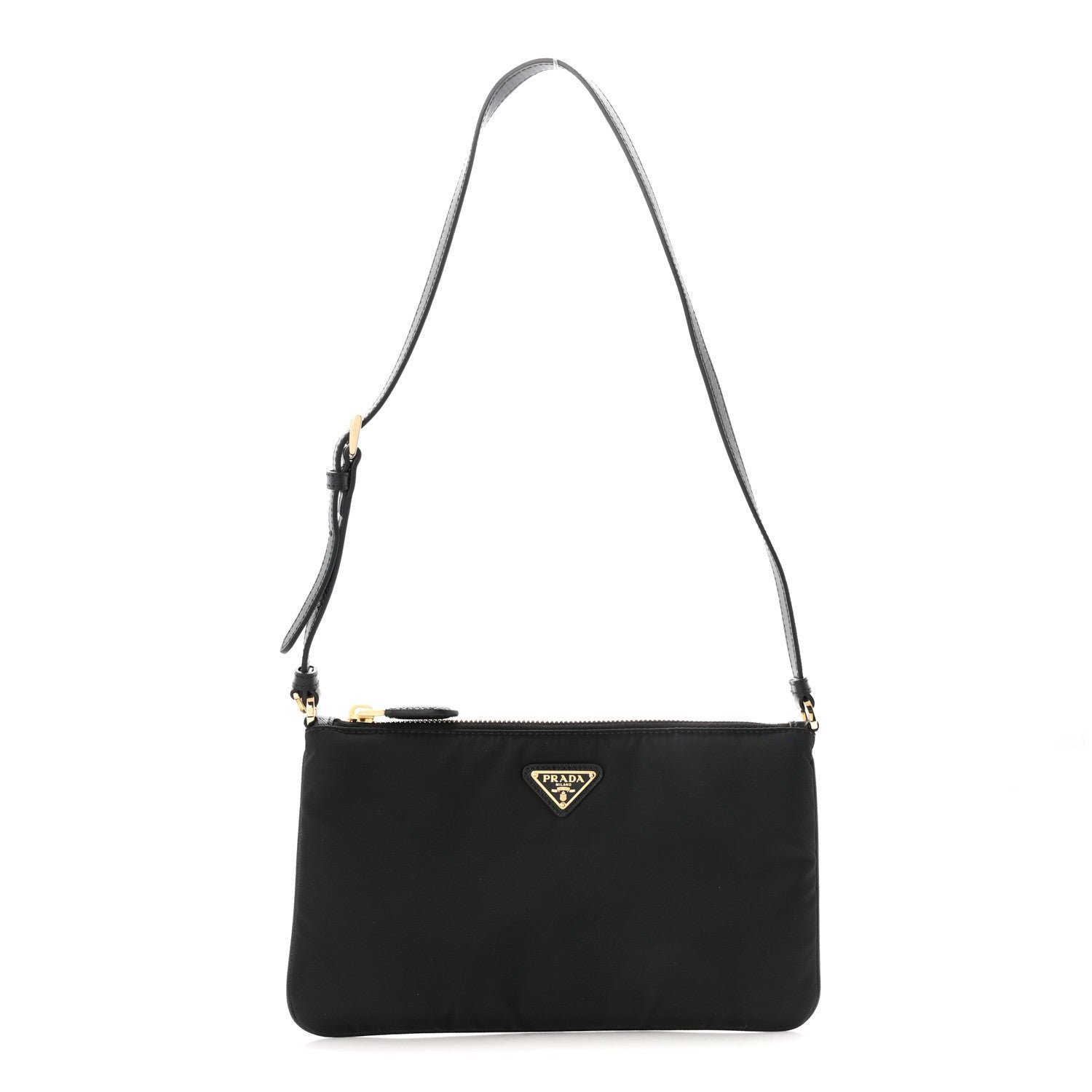 Prada Re-Nylon Saffiano Raso Shoulder Bag Black