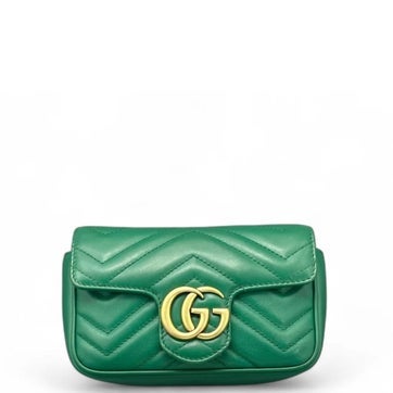 Calfskin GG Marmont Chain Wallet Micro