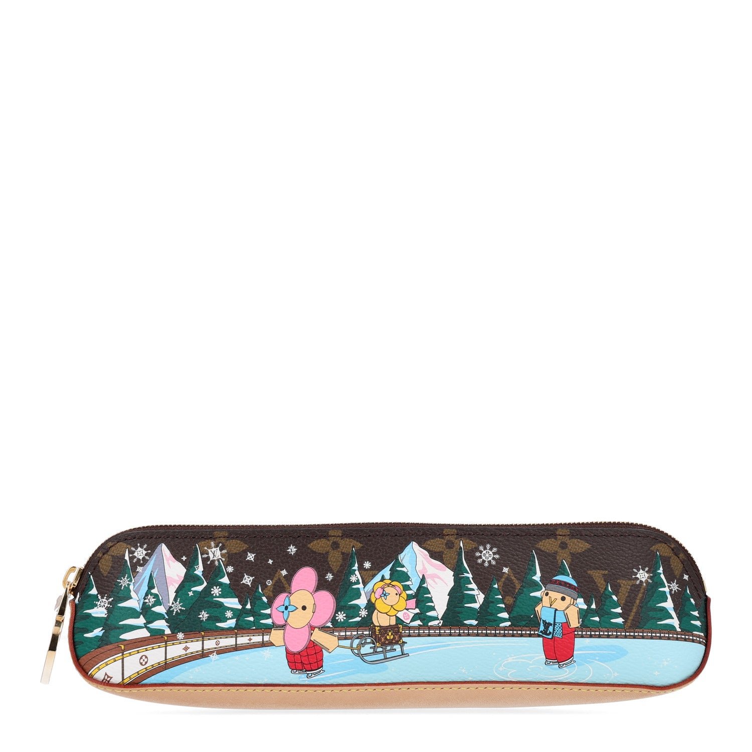 Louis Vuitton Monogram 2020 Christmas Animation Roller Coaster Elizabeth Pencil Pouch