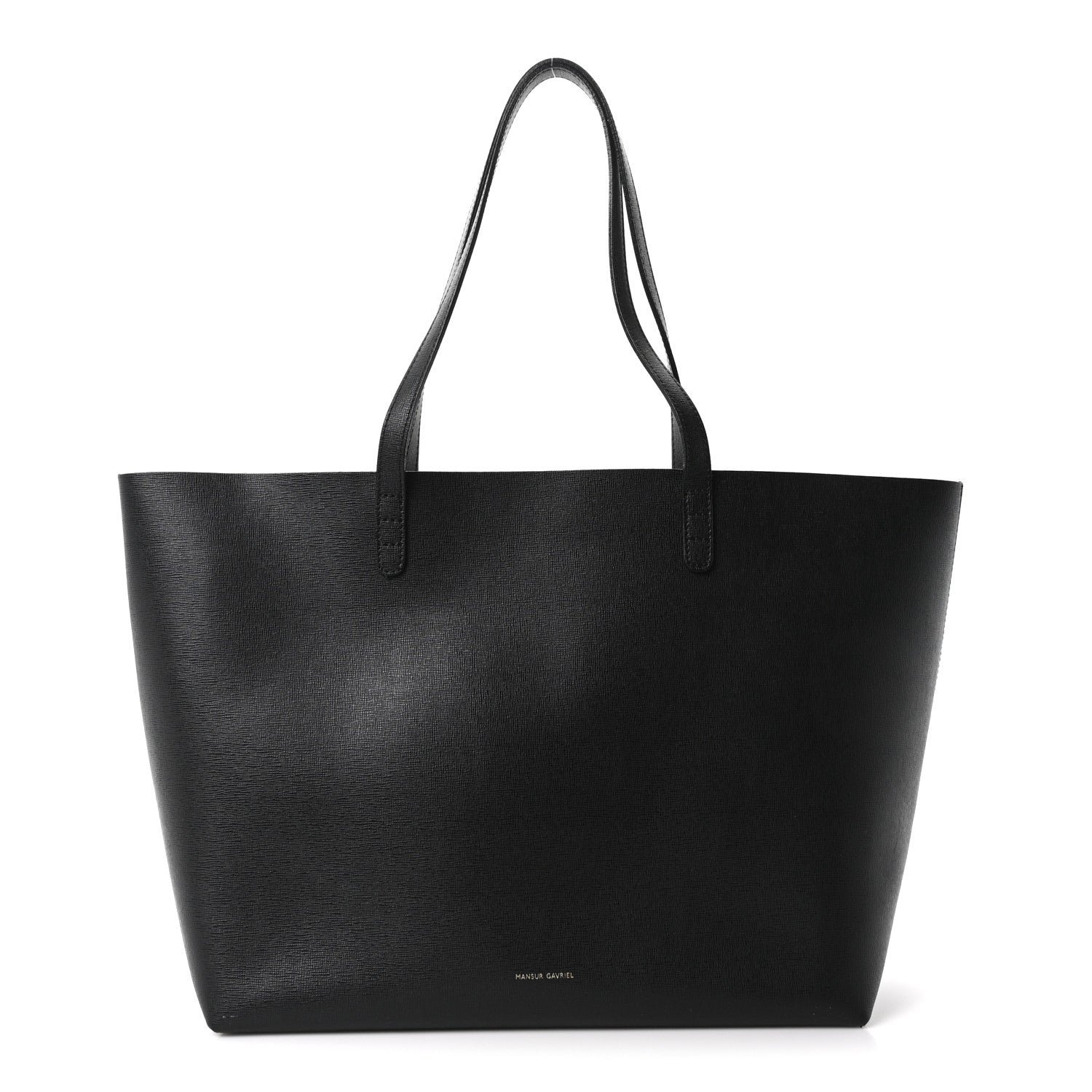 Mansur Gavriel Mansur Gavriel Saffiano Large Shopping Tote Black