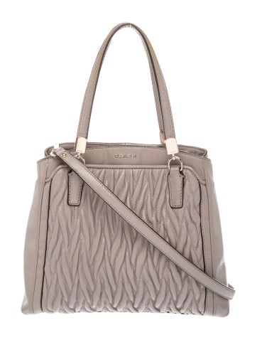 Coach Leather Top Handle Bag