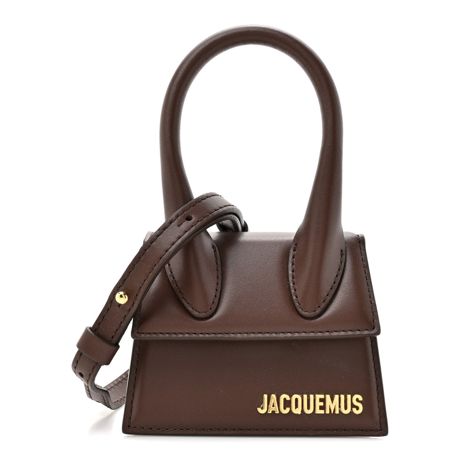 Jacquemus Smooth Calfskin Le Chiquito Dark Brown