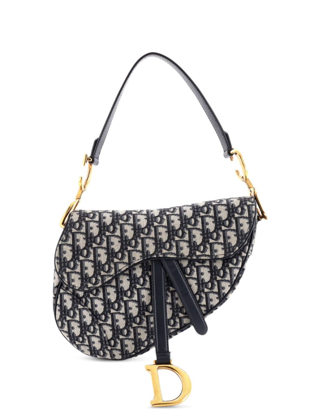 Dior Saddle Handbag Oblique Canvas Medium shoulder bag