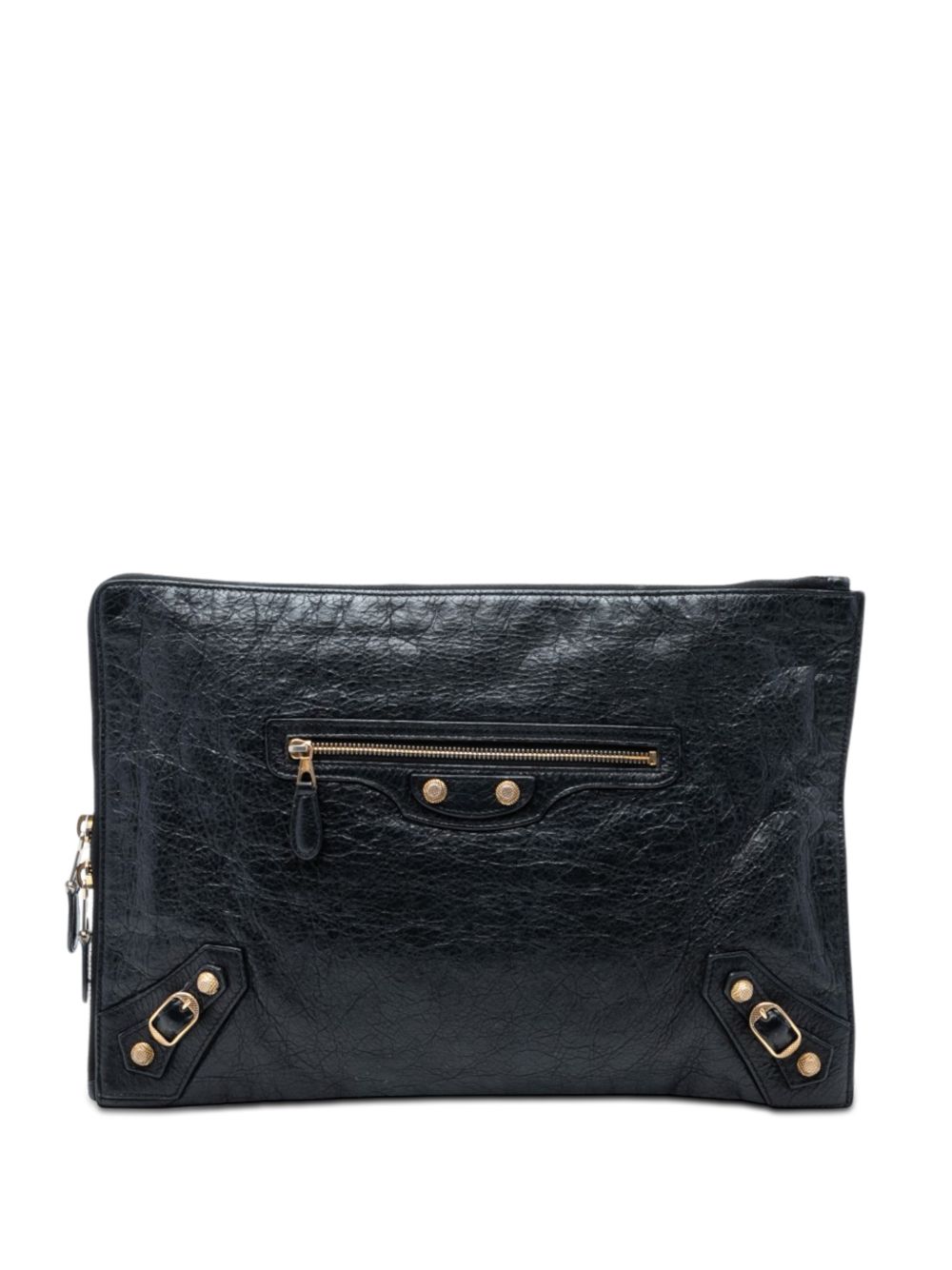 2015 Lambskin Motocross Giant 12 Zip Around Flat clutch bag