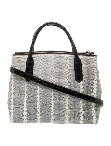 Nancy Gonzalez Snakeskin Top Handle Bag w/ Tags