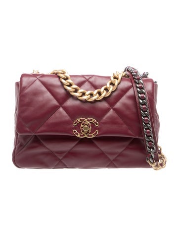 Lambskin Quilted Large Chanel 19 Flap
