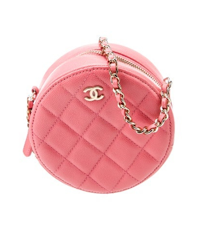 Chanel Cc Round Clutch W Chain