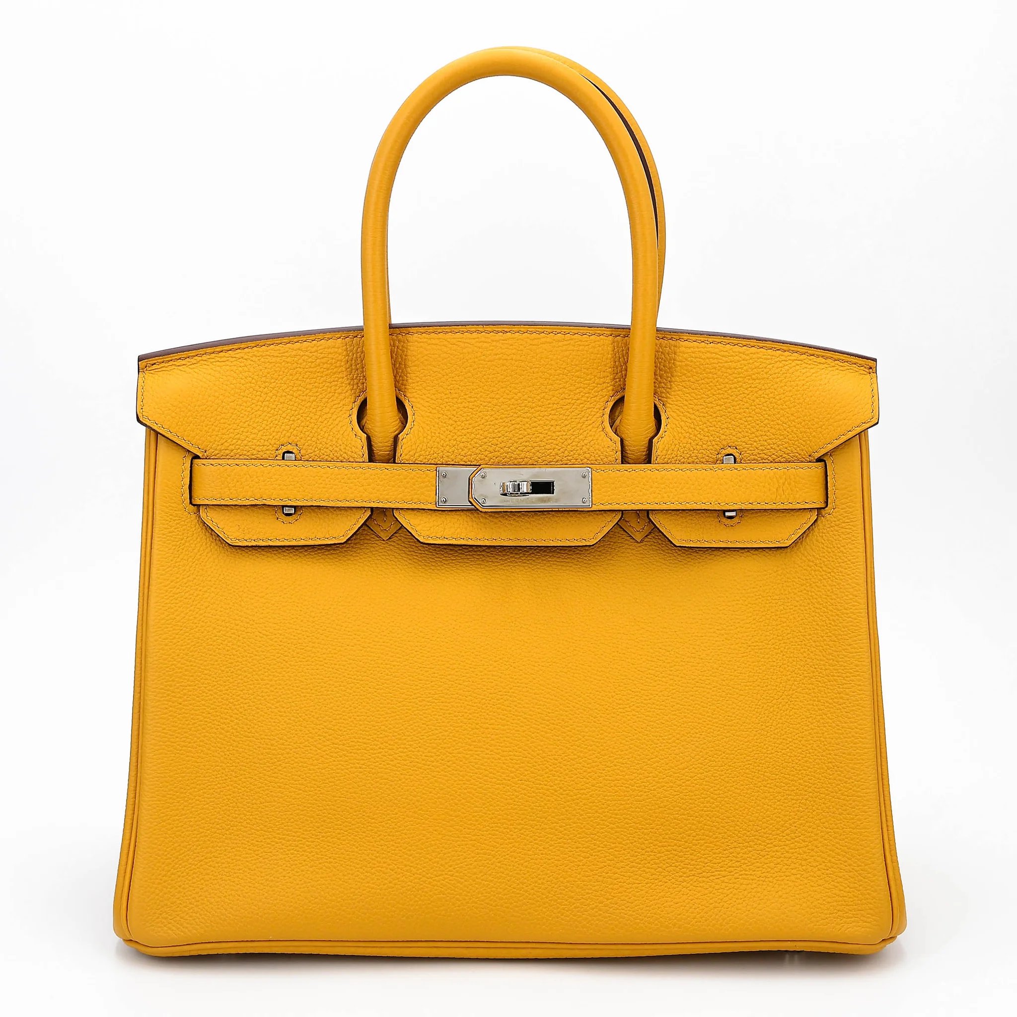 Hermes Birkin 30 Jaune Ambre (9D) Togo Palladium hardware C (2018)