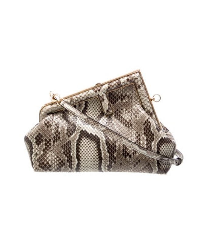 Fendi Snakeskin First Clutch Small