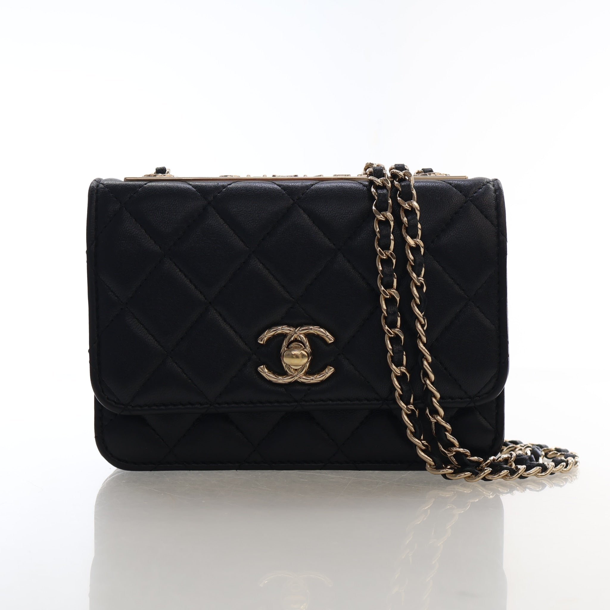 Chanel Lambskin Trendy CC Wallet on Chain (WOC)
