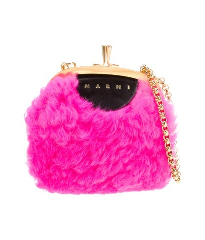 Marni Faux Fur Minaudiere