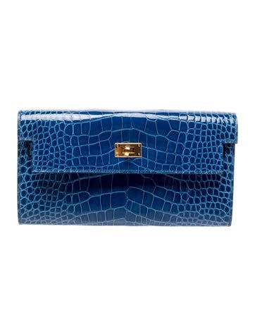 Shiny Alligator Kelly To Go Wallet