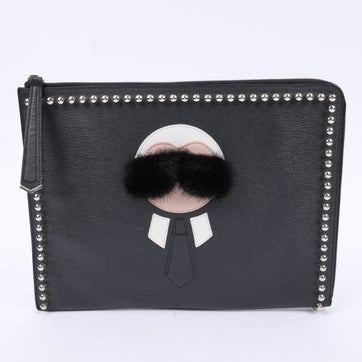Leather Karl Lagerfeld Pouch