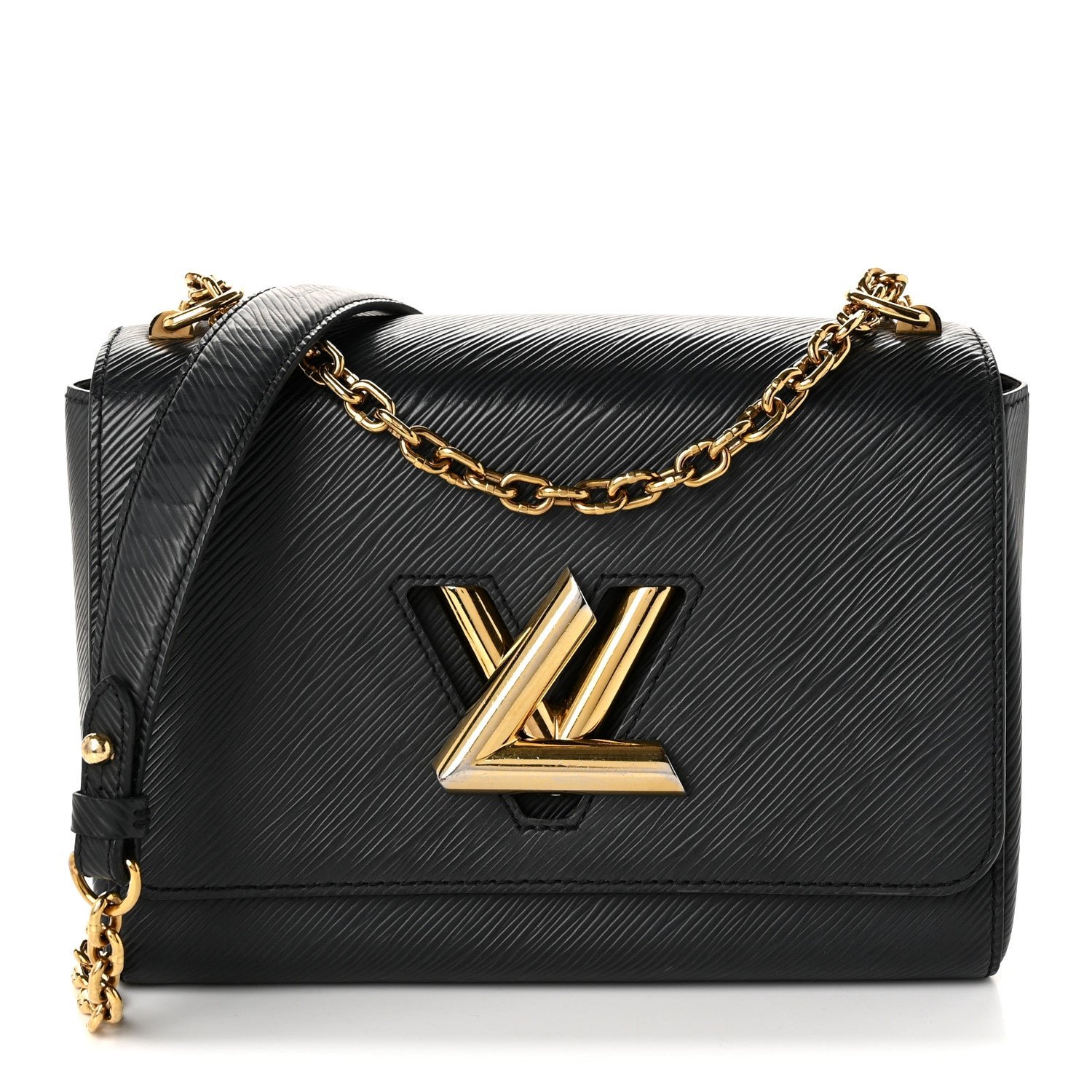 Louis Vuitton Epi Twist Shoulder Bag MM Black