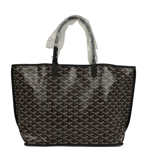 Goyard Goyard Anjou PM Black Goyardine Canvas Palladium Hardware