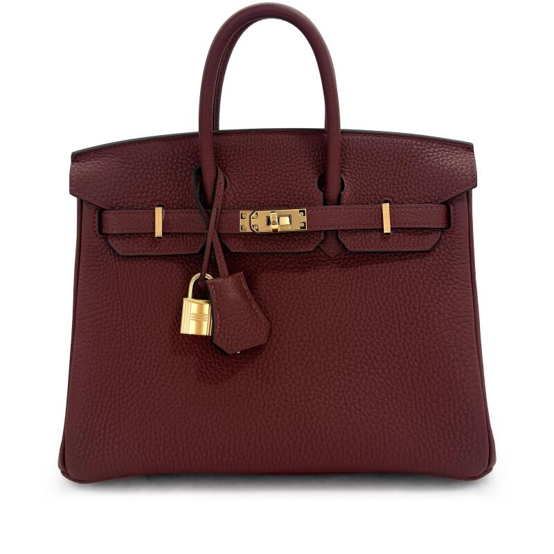 Hermes Rouge H Togo Birkin 25 Gold Hardware, 2025