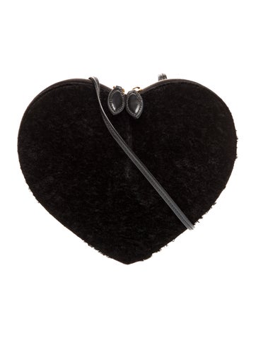 Alaia Shearling Crossbody Bag