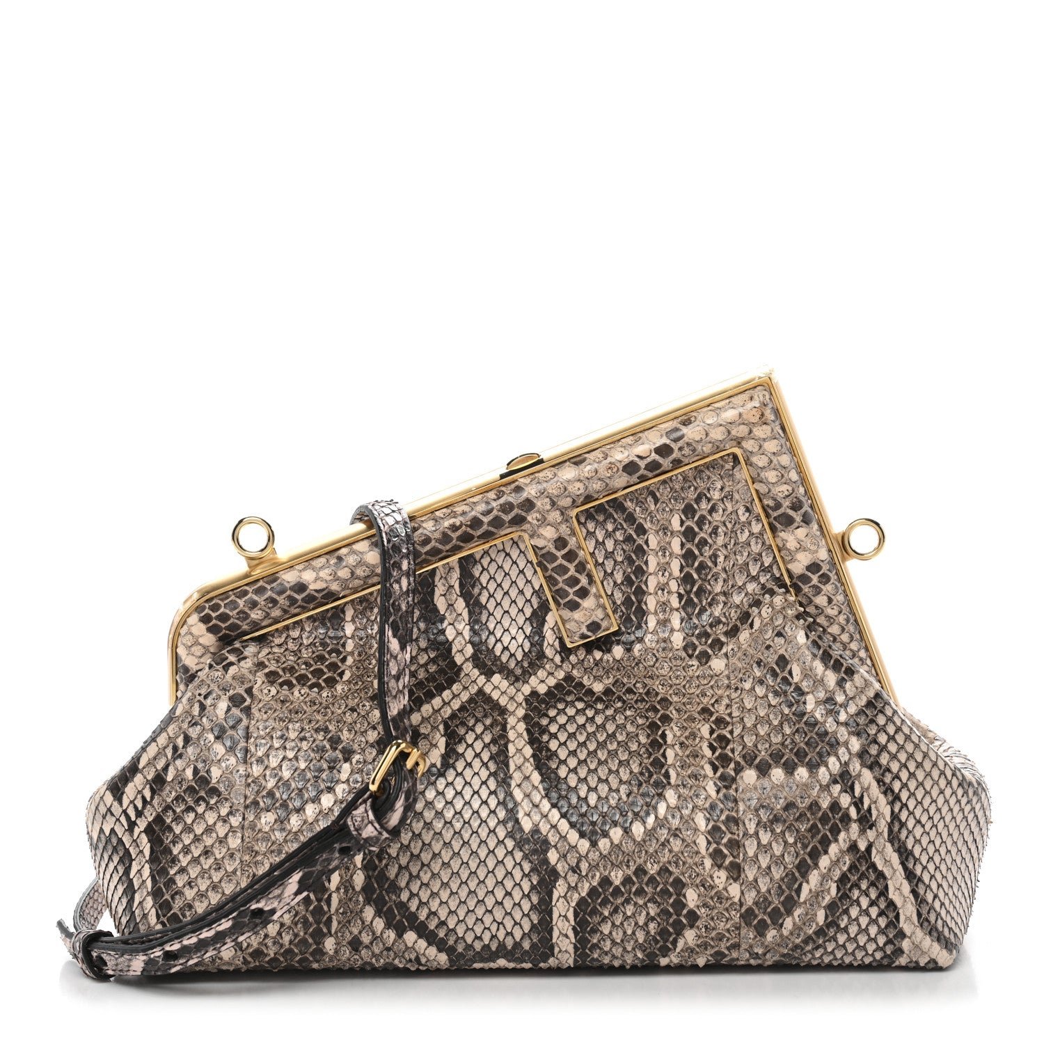 Fendi Snakeskin Small Fendi First Light Pink