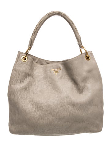 Vitello Daino Leather Shoulder Bag
