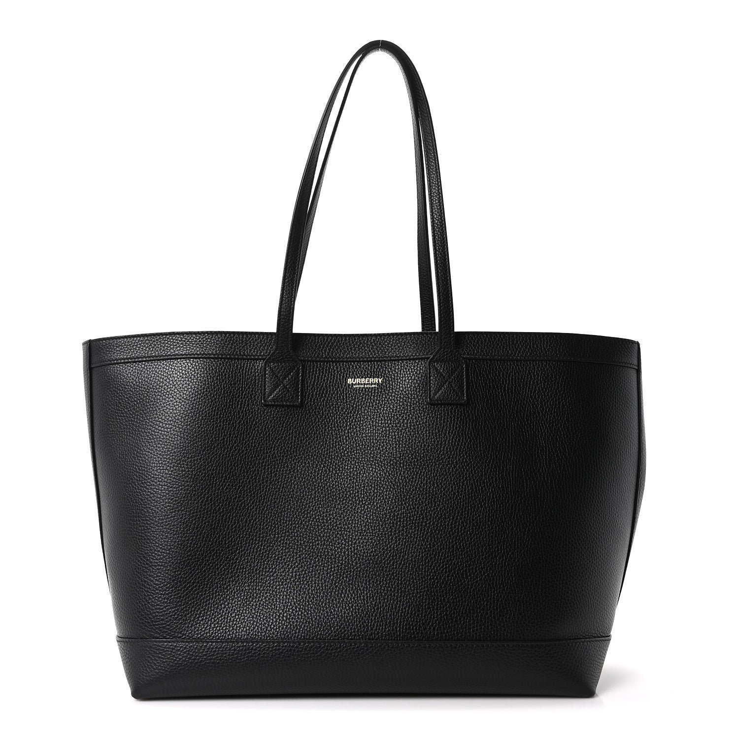 Burberry Grainy Calfskin Medium London Tote Bag Black