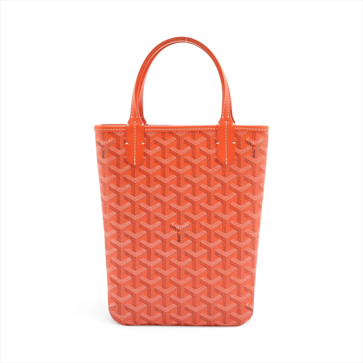 Goyard Poitiers PVC & leather Hand bag Orange