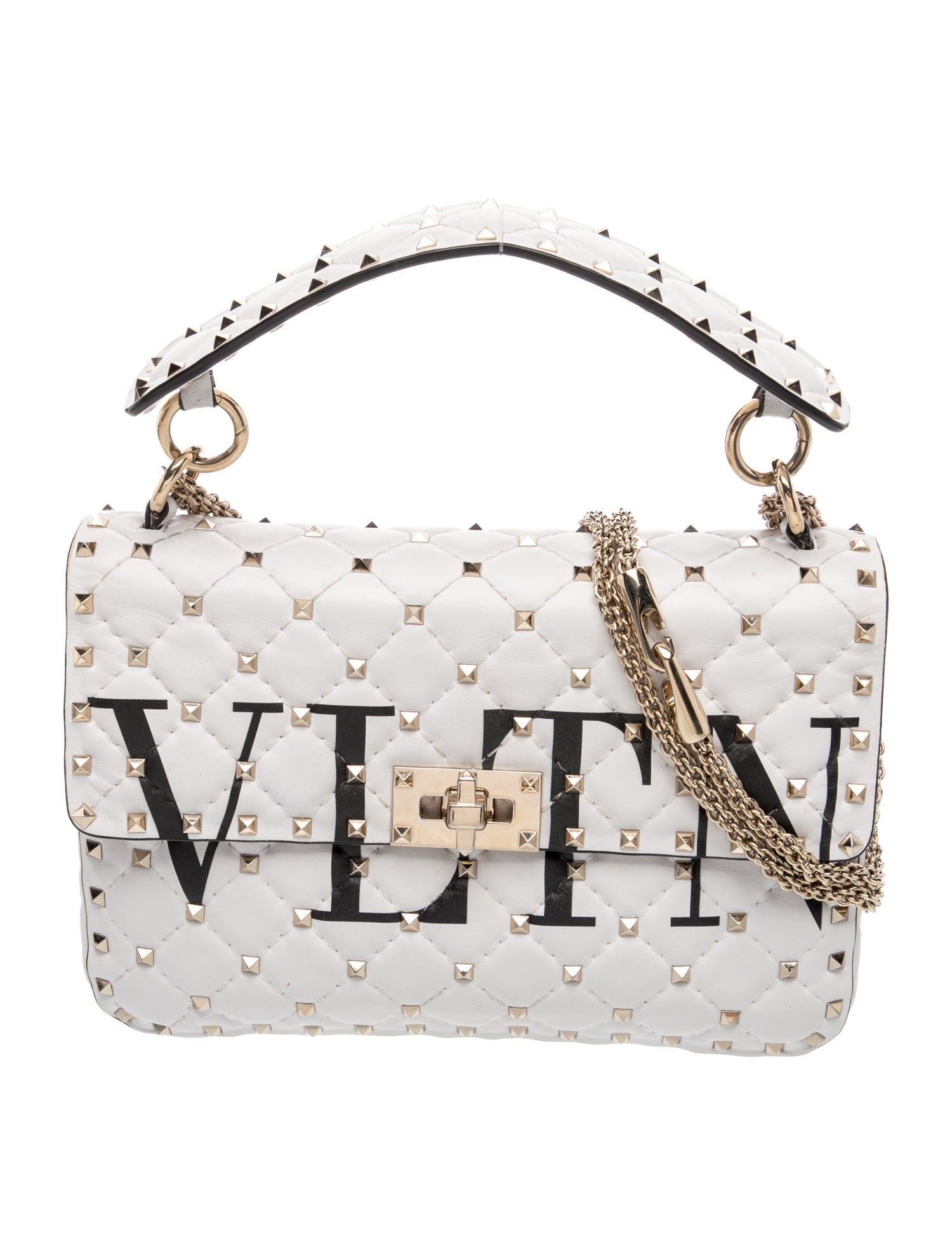 Valentino Rockstud Top Handle Bag