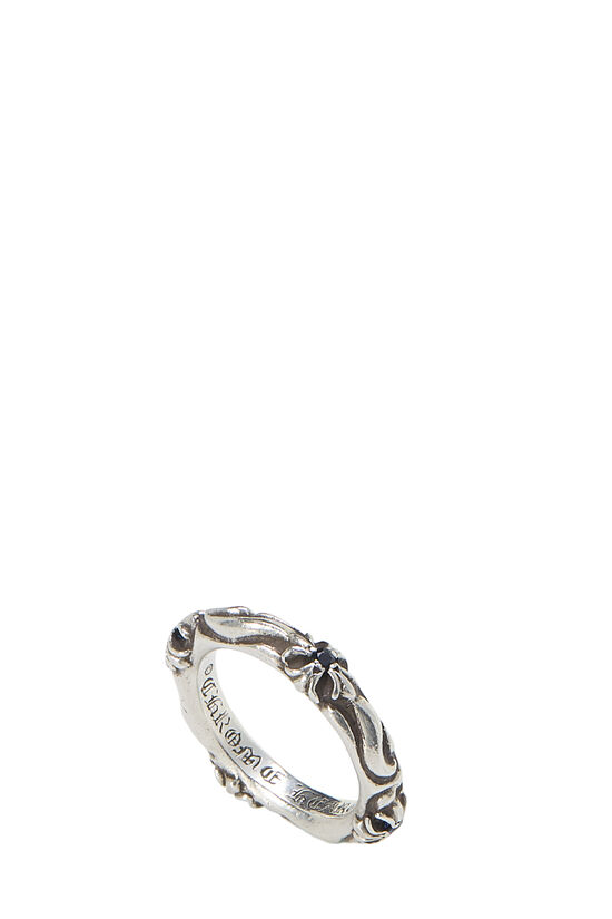 Chrome Hearts Sterling Silver Diamond SBT Plus Ring