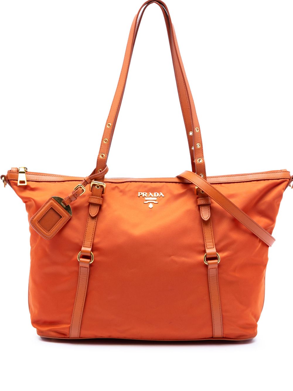 2010-2016 Saffiano Trimmed Tessuto satchel