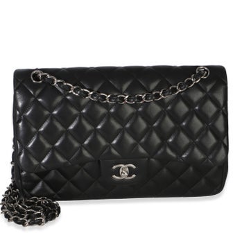 Leather Double Flap Bag Jumbo