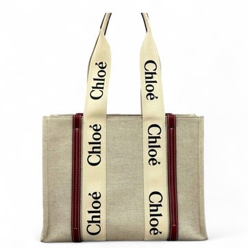 Canvas Woody Ribbon Tote Medium