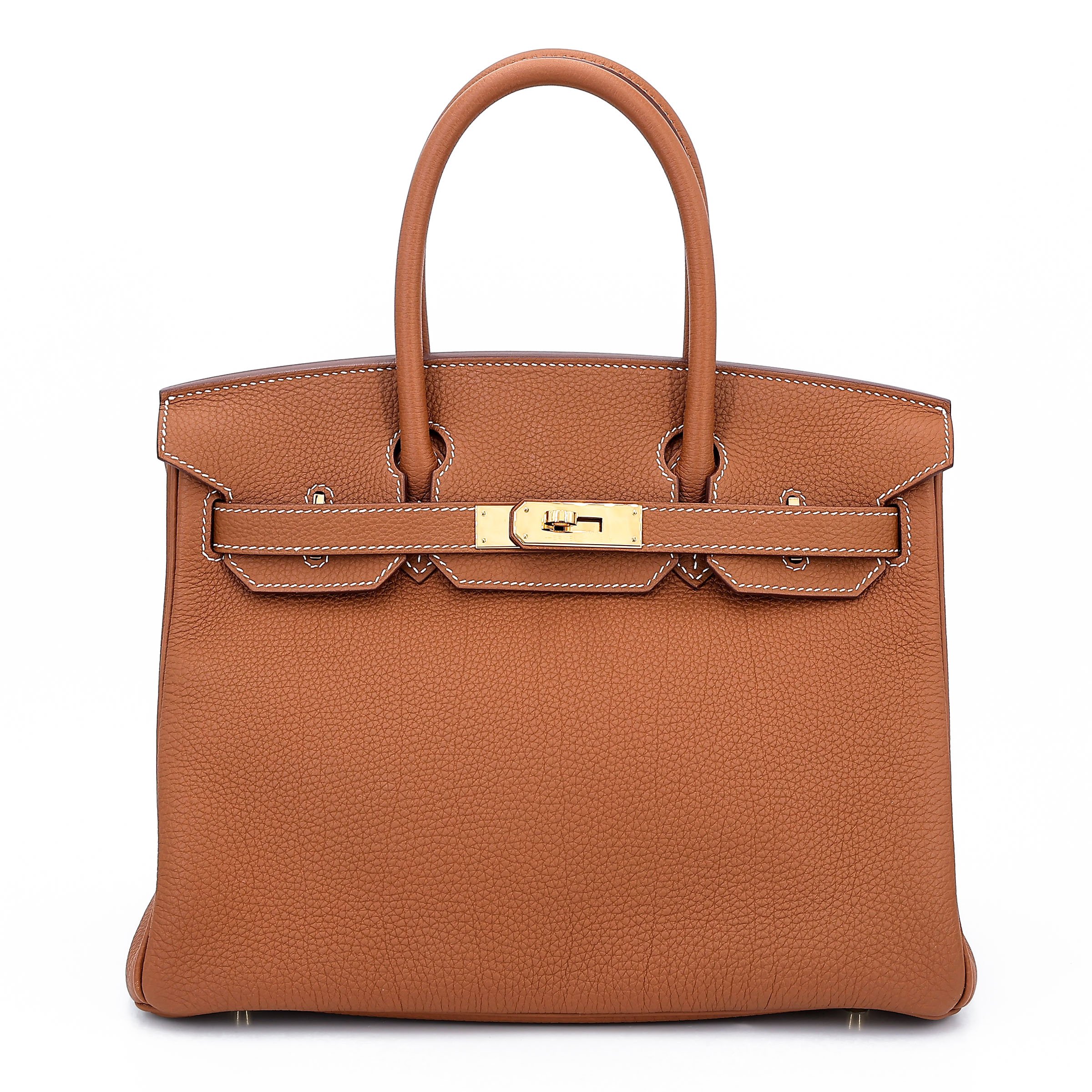 Hermes Very Good ( Rank A) HERMÈS Birkin 30 Gold (37) Togo Gold hardware C (2018)