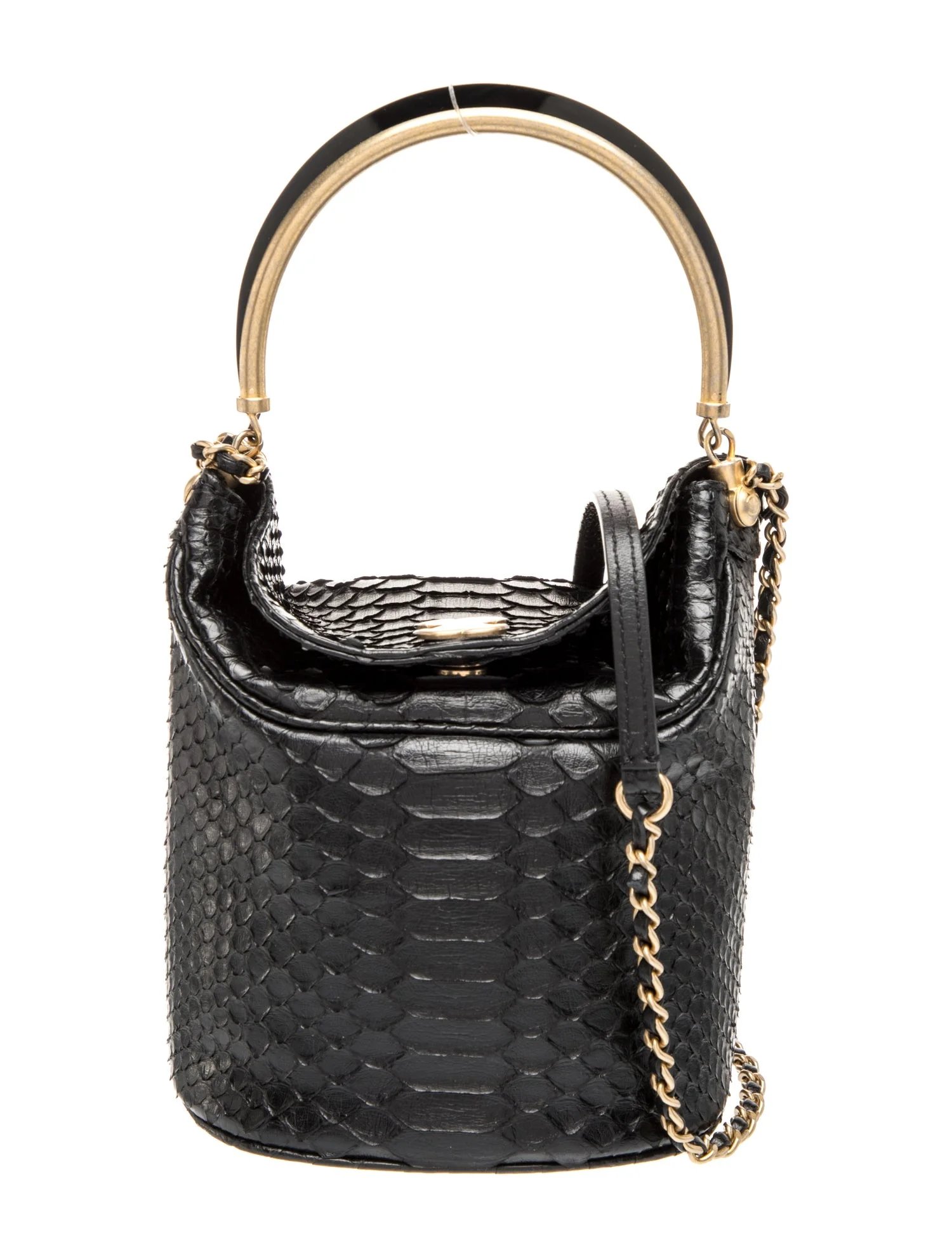 Paris-Hamburg Python Chic Bucket Bag
