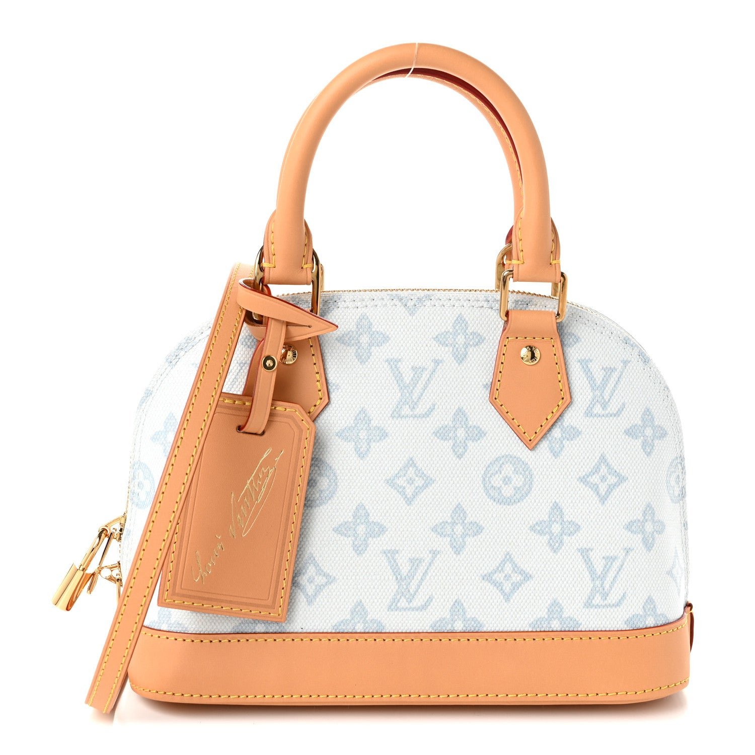 Louis Vuitton Monogram Origine Lin Alma BB Bleu Courrier
